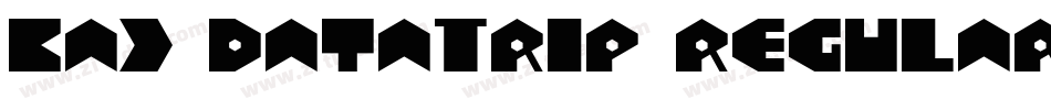 Bad DataTrip Regular Italic字体转换